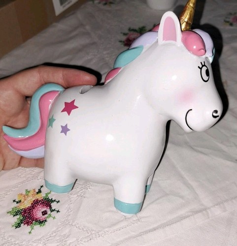 Porzellan einhorn spardose - porzellan,