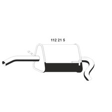 ERNST 112215 Endschalldämpfer für VW Lupo (6X1, 6E1) für SEAT AROSA (6H) Auspuff