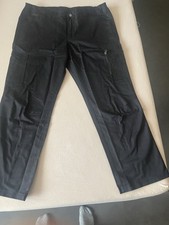 Rock Chef Kochhose in schwarz mit Seitlichem Gummizug in Cargostil