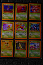 9x Vintage Pokémon Karten