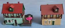 Fachwerkhäuser 2 Stück , TT Gebäude, fertig gebaut, Bastlerware, Ersatzteile