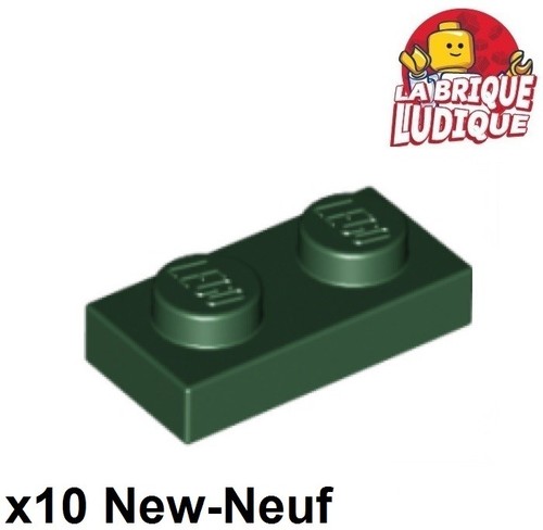 Lego 10x platte - lego, grün
