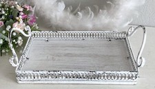 Shabby Tablett mit Griff, Holz