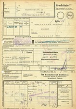 Frachtbrief DDR 1955 VEB