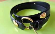 Moschino Gürtel Schwarz Leder