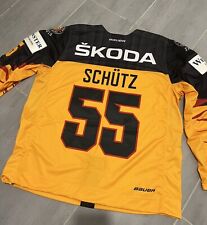 DEB Eishockey Game Worn Trikot Nationalmannschaft Felix Schütz inkl. Zertifikat