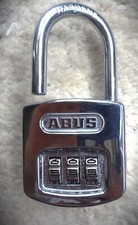 ABUS Vorhangschloss mit einstellbarem Zahlencode  Glanzverchromt