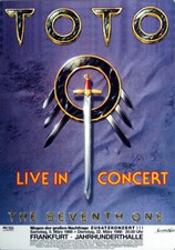 Toto - The Seventh One, Frankfurt 1988 | Konzertplakat | Poster