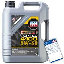 Liqui Moly 3701 LM 3701 Motoröl, Öl, Top Tec 4100 5 W-40 5L Kanister