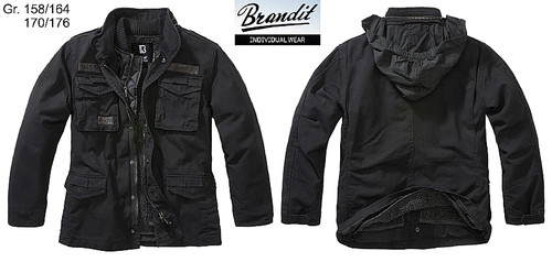 Brandit m65 giant black - m65, neu