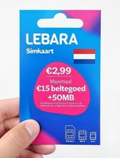 Lebara Prepaid SIM Niederlande