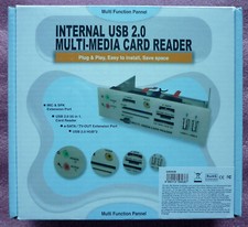 5,25" Internal Multi-Media Card Reader / USB / e-SATA / TV-Out / MIC & SPK