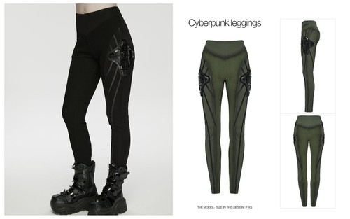 Punk rave women - punk, green
