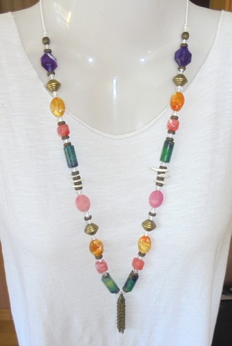 Halsketten schmuck steine - 60,