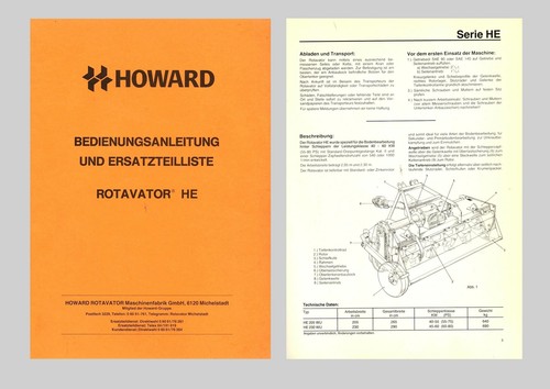 Howard rotavator - rotavator, he