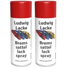 2x Bremssattel Lackspray Rot