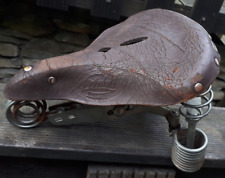 großer ur alter ledersattel