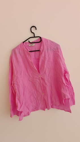 Leinenbluse pink diff - leinenbluse,