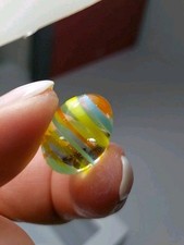 Alte Glasmurmel Eiform Egg