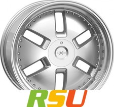 Axxion Y1 race silber lackiert mit hochglanzpoliertem Felgenbett 9x20" ET40 L...