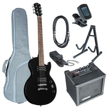 J & D L80 II BK Black + DC-15 - E-Gitarren Anfänger Set