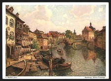 Künstler bamberg partie - künstler-ak,