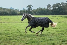 BUCAS Irish Turnout Light schwarz 0g Regendecke Weidedecke Paddockdecke