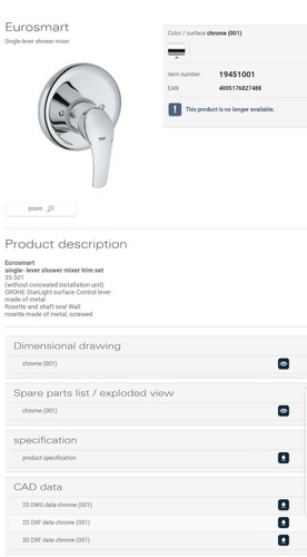 Grohe 19451 001 eurosmart - 19451,