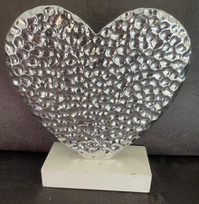 Herz, Dekoration, Deko, Silber, Skulptur