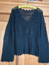 Handgehäkelte Hippie Pullover