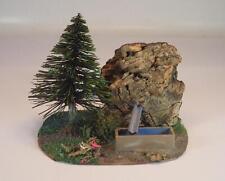 Vau Pe H0 Plastik kleines Diorama Felsquelle m Wassertrog 60er Jahre #125