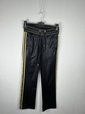Adidas Missy Elliott Hose glänzend Damen schwarz gold Gr. XS Pants Trousers