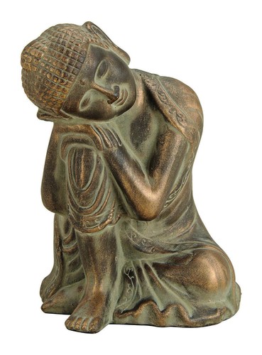 Buddha figur sitzend ton - buddha,