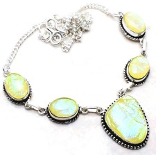 Opal ethno halskette 925 - opal,