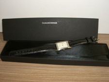 Daimler Chrysler Armbanduhr, echt Leder Armband, NEU, in OVP, Quarz, stainless s