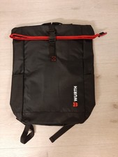 Neuer Würth Rolltop Rucksack Wanderrucksack Backpack schwarz mit Etikett