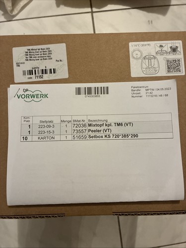 Vorwerk thermomix tm6 mixtopf - vorwerk,
