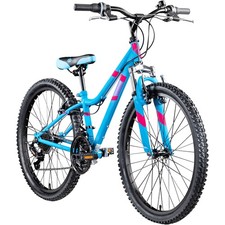 Galano GA20 Mountainbike 24 Zoll Hardtail Alu Fahrrad 21-Gang Jugend blau 30cm
