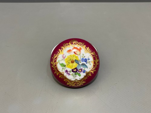 Meissen kleine dose weinroter - kleine,