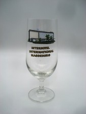 DDR Bierglas Ehrengeschenk Interhotel International Magdeburg
