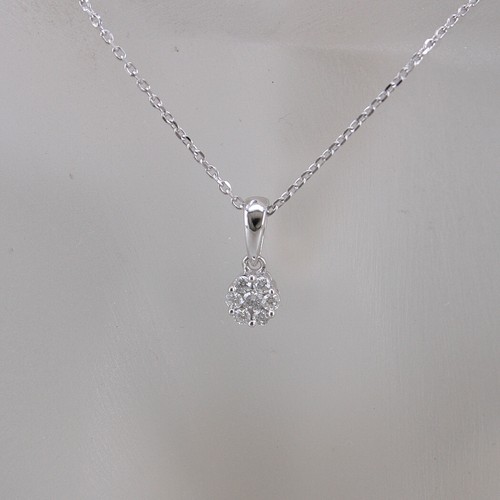 Collier 750 18k weissgold - collier,