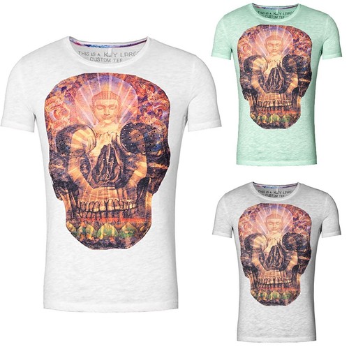 Key largo herren skull shirt - key, t-shirt