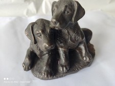 Labrador Welpen Bronze Figur