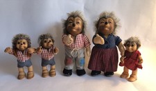 ältere Mecki Familie Igel Steiff 5 Stück vermutlich 70er Jahre