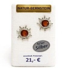 Natur bernstein ohrstecker - natur,