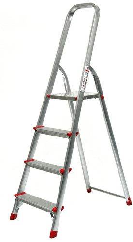 Alu stehleiter stufig - alu-stehleiter, 4-stufig