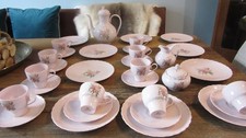 HUTSCHENREUTHER PORCELINE ROSE,10 Personen,33 Teile,sehr guter Zustand-selten