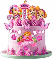 PAW Patrol Essbar Party Tortenaufleger Torte  Geburstag Zuckermasse + TEXT