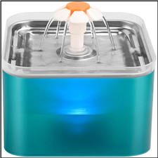 Katzenbrunnen Edelstahl 2L LED