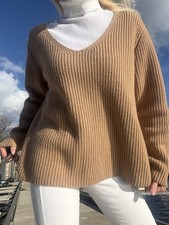 Legerer Pullover Gr.40/42/44  HERZEN‘S ANGELEGENHEIT Camel 70%Wolle 30%Kashmir👍